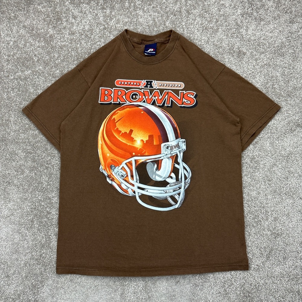 Vintage 90s Pro‎ Player Cleveland Browns NFL Football T Shirt Large